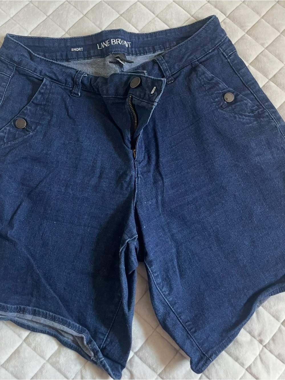 Lane Bryant Navy Blue Denim Short